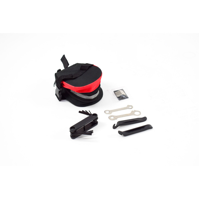 Sacoche de selle avec kit réparation vélo