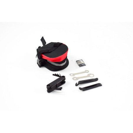 Sacoche de selle avec kit réparation vélo