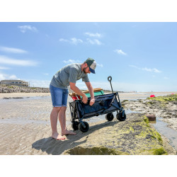 Carro de playa plegable