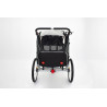 Rimorchio 2 bambini in alluminio 2in1 bici e jogger