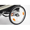 Remorque 2 enfants alu 2en1 vélo et jogger