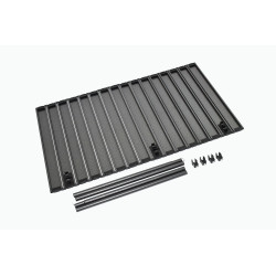 Tablette en aluminium pour chariot pliable STORAG – noir – 55 x 92.5cm