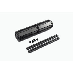 Tablette en aluminium pour chariot pliable STORAG – noir – 55 x 92.5cm