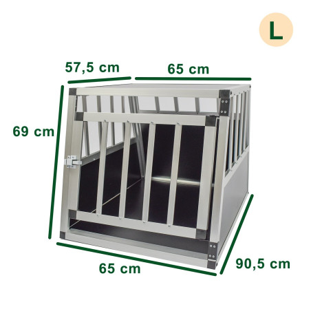 Cage renforcée pour chien taille L 69 x 91 x 65 - 1 porte