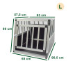 Verstärkter Hundekäfig Größe L 69 x 91 x 65 - 1 Tür
