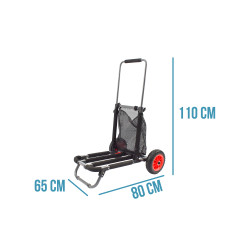 Chariot de plage avec roue 10'' - diable pliant spécial plage