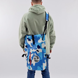 Sac à dos étanche de 25l bleu camouflage