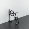 Support Vélo Vertical EasyLift Pivotant avec Assistance au Levage et Support de Chargeur E-Bike