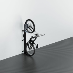 EasyLift Verticale Fietsdrager Draaibaar met Hefhulp en E-Bike Opladerhouder