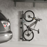 Support Vélo Vertical EasyLift Pivotant avec Assistance au Levage et Support de Chargeur E-Bike