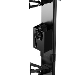 Support Vélo Vertical EasyLift Pivotant avec Assistance au Levage et Support de Chargeur E-Bike