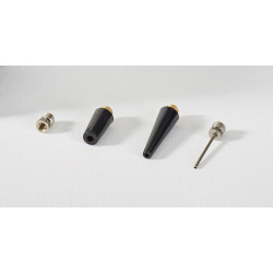 Pump'in ONE - Mini-compresseur avec lampe et accessoires.  Alimentation 12V allume-cigare.