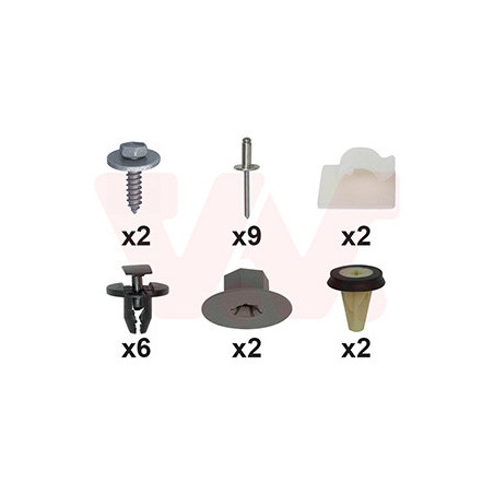 Kit montage pare-choc arrière