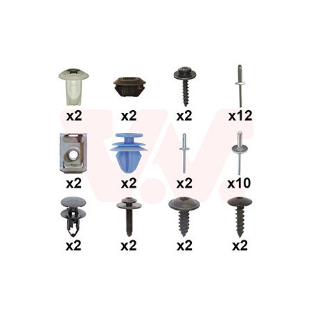 Kit montage pare-choc arrière