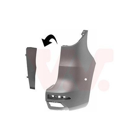 Pare-choc arrière droit pour véhicules avec hayon arrière primer pour véhicules avec assistant d angle mort