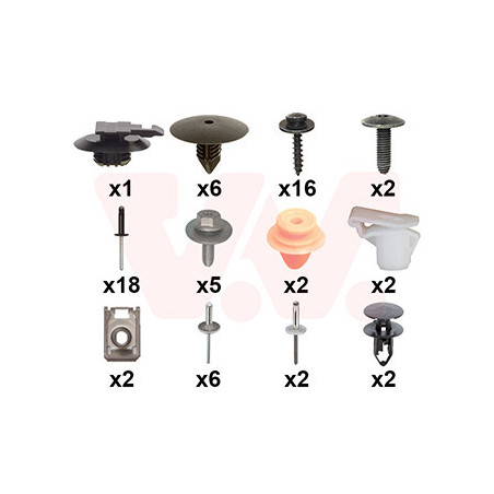 Kit montage pare-choc avant -23