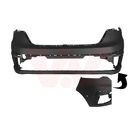 Pare-choc avant 21  partiellement en primer  2 trous pour assistant d angle mort