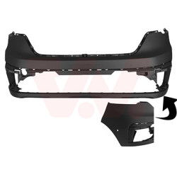 Pare-choc avant 21  primer  2 trous pour assistant d angle mort