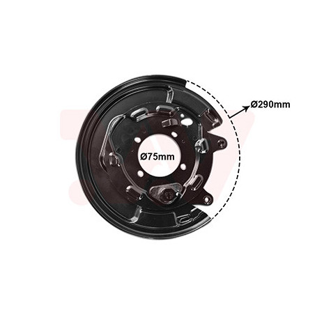 Protection disque frein arrière gauche pour diamètre du disque de frein [mm]  269