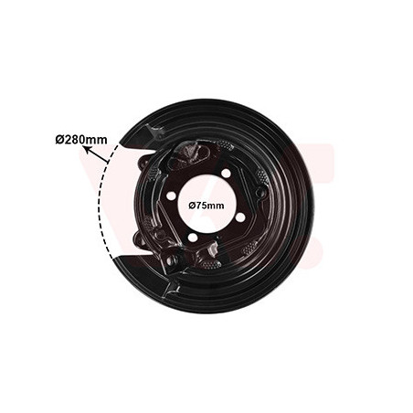 Protection disque frein arrière gauche pour diamètre du disque de frein [mm]  258