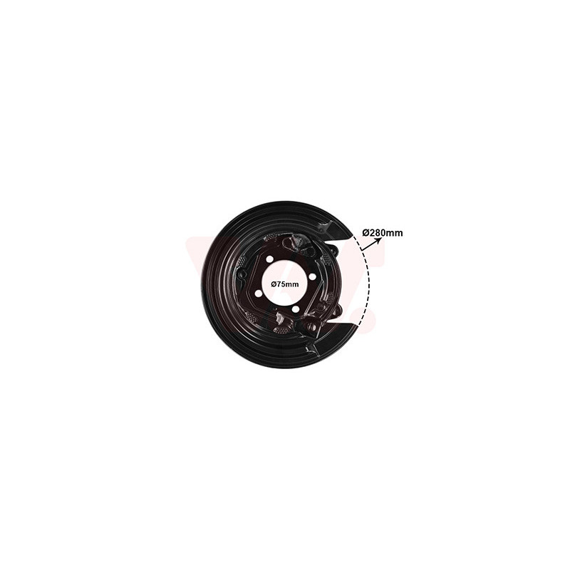 Protection disque frein arrière droit pour diamètre du disque de frein [mm]  258