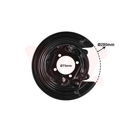 Protection disque frein arrière droit pour diamètre du disque de frein [mm]  258