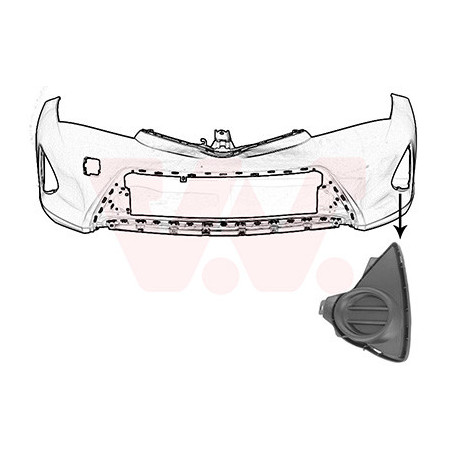 Grille prise d'air inférieure gauche -15  a.b.