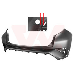 Pare-choc arrière en primer 19   2 trous pour parkassist