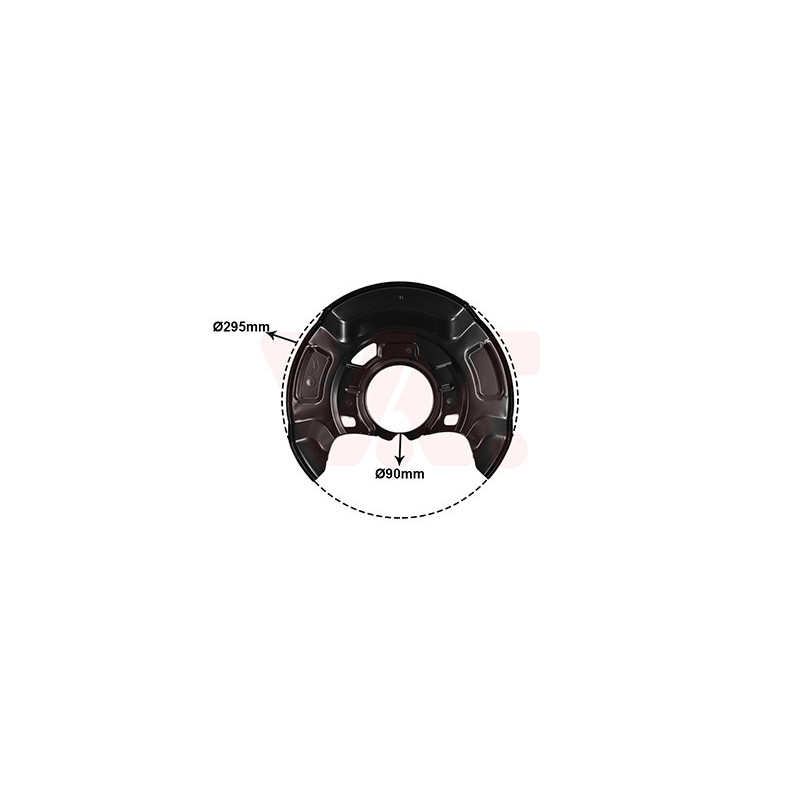 Protection disque frein avant gauche pour diamètre du disque de frein [mm]  258