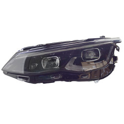 Phare double avant gauche led cadre  noir avec feu de jour (led) pour véhicules avec feux-phares de virages