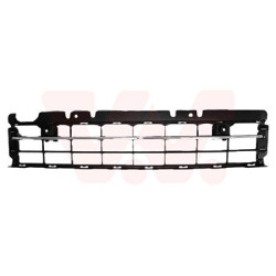 Grille prise d'air inférieure noir-chrome avec trous pour parkcontrol