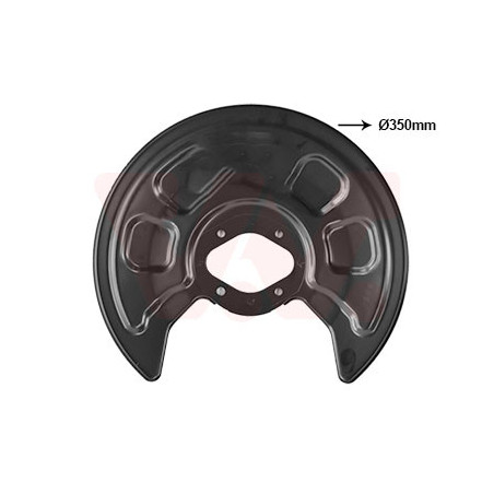 Protection disque frein arrière gauche ou droit pour diamètre du disque de frein [mm]  253 273 pas 4x4 (4motion)