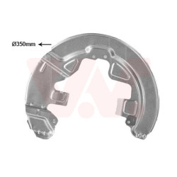 Protection disque frein avant gauche pour diamètre du disque de frein [mm]  300-316 pour dimension de jantes [pouces]  16-165