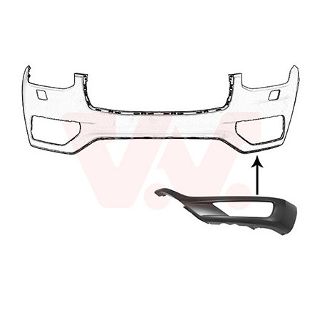 Moulure gauche de pare-choc avant -19