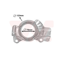 Protection disque frein avant gauche