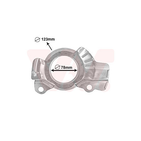 Protection disque frein avant gauche