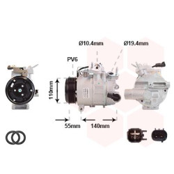 COMPRESSEUR AIRCO 1.5 TDCi - 1.6 TDCi R1234yf 