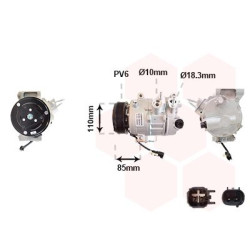 COMPRESSEUR AIRCO 1.5 EcoBoost R134a Avec clim arrière 
