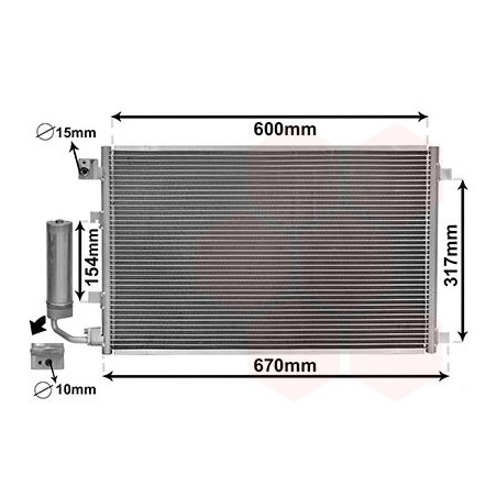 Condenseur avec bouteille
