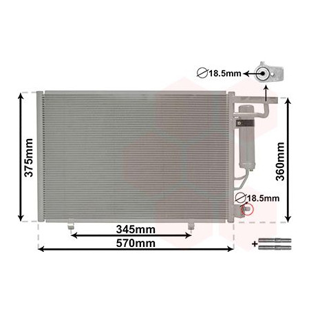 Condenseur avec bouteille