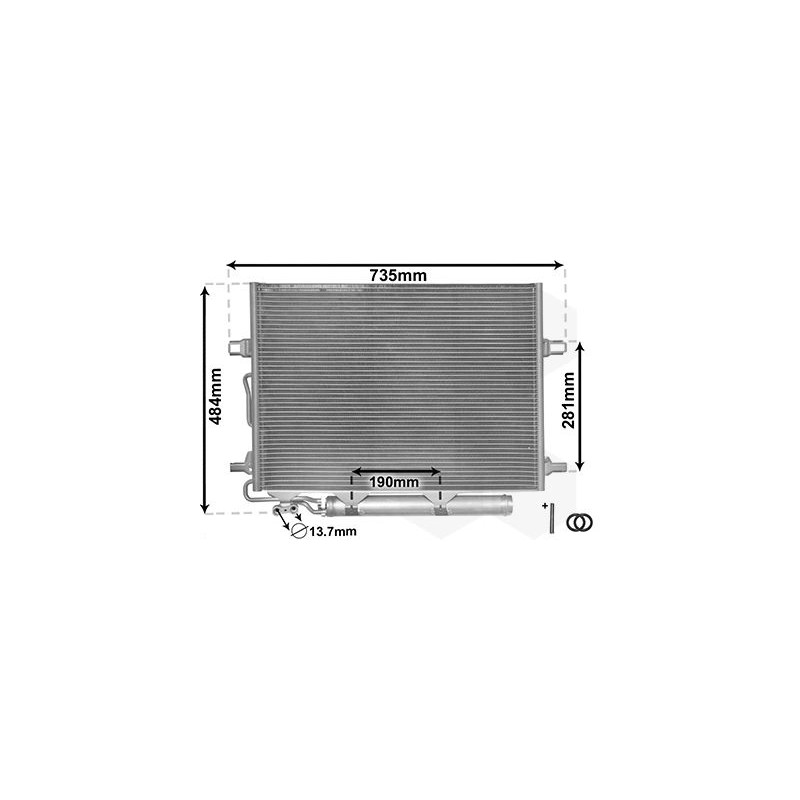 Condenseur avec bouteille