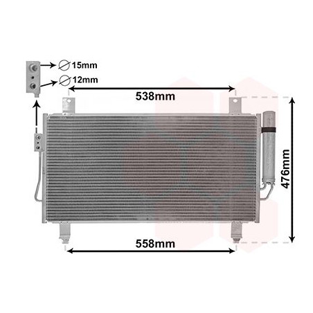 Condenseur avec bouteille