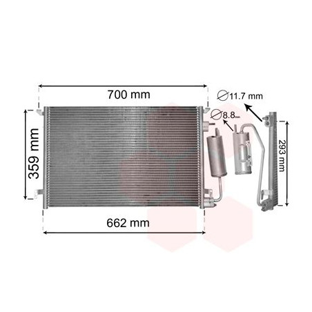 Condenseur avec bouteille