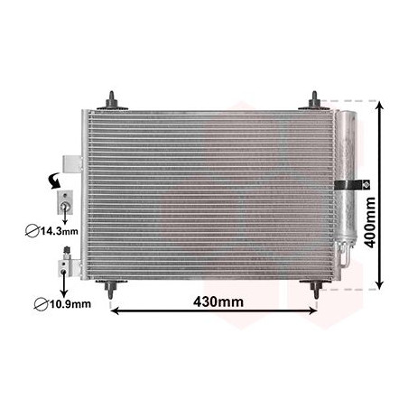 Condenseur avec bouteille