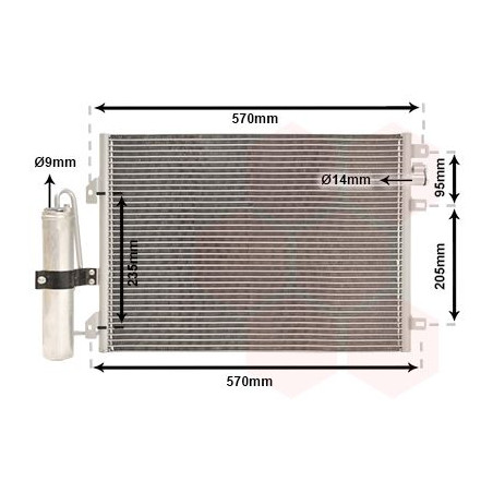 Condenseur avec bouteille