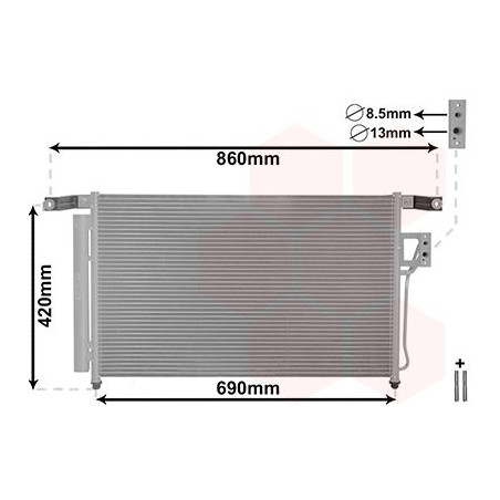 Condenseur avec bouteille