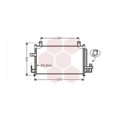 Condenseur avec bouteille