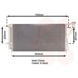 Condenseur avec bouteille