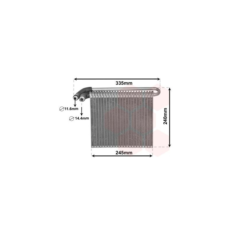 EVAPORATEUR AIRCO All 196x245x58 