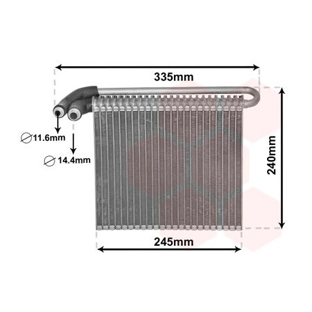 EVAPORATEUR AIRCO All 196x245x58 